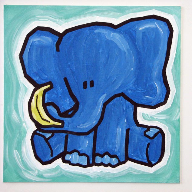 elephant banana