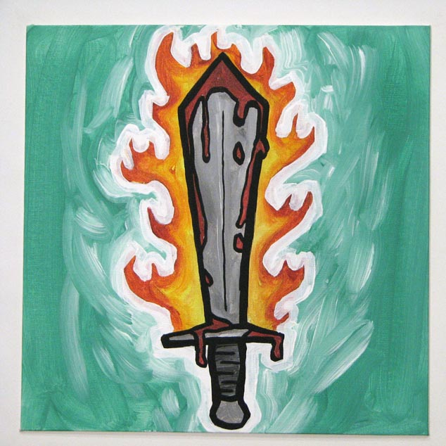 blood fire sword