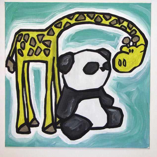 giraffe panda