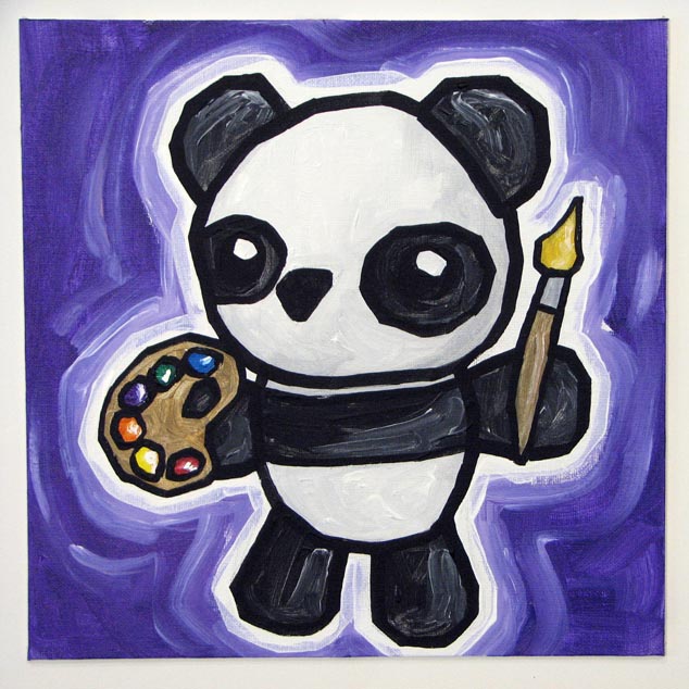 painting panda