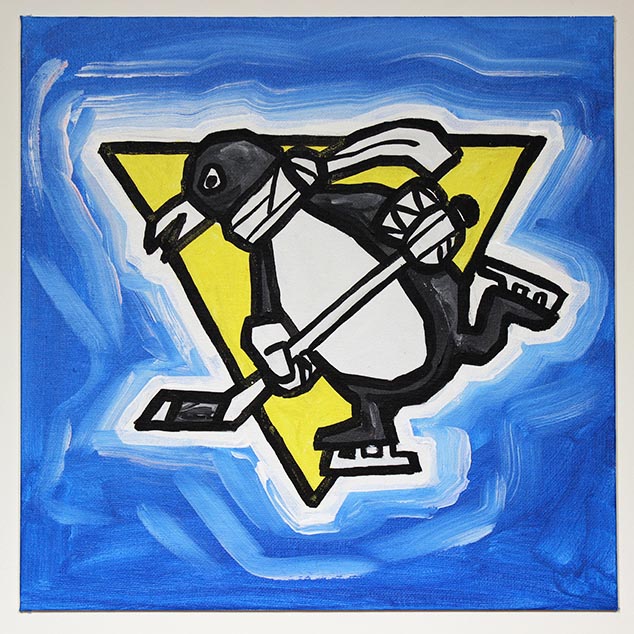 How to draw Pittsburgh Penguins Logo 