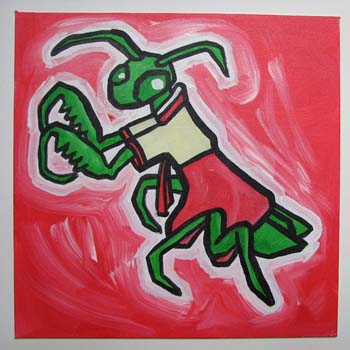 Mantis in a Hanbok