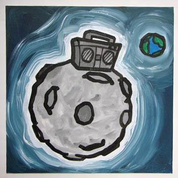 Boombox On The Moon