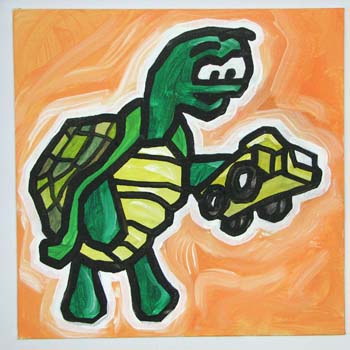 Turtle With Truck