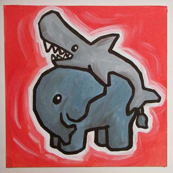 Shark Riding An Elephant