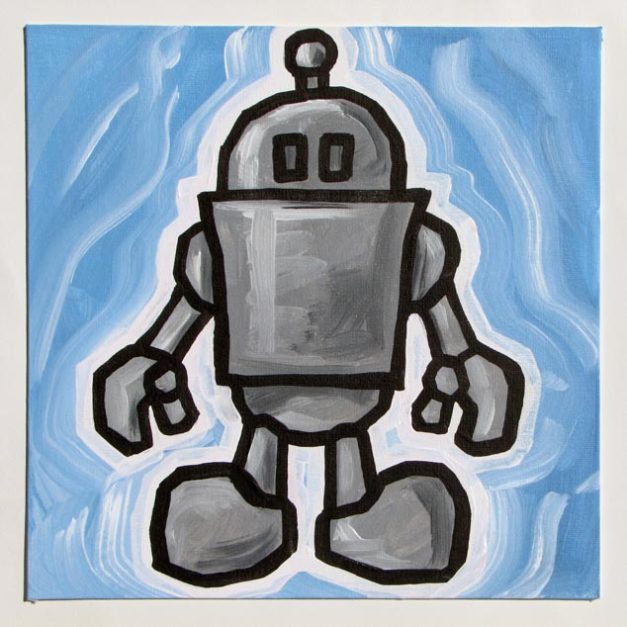 Robot On Blue No. 1