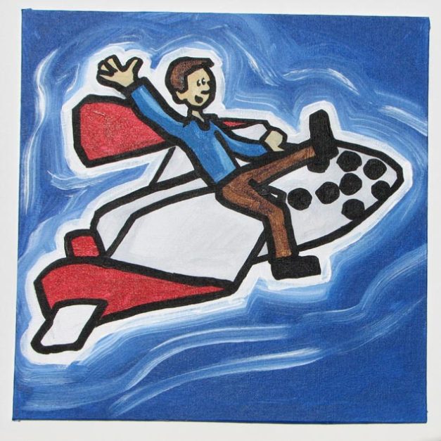 Guy Riding Virgin Galactic