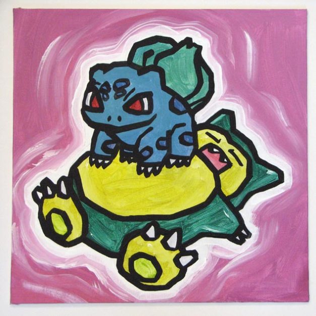 A Bulbasaur On A Snorlax