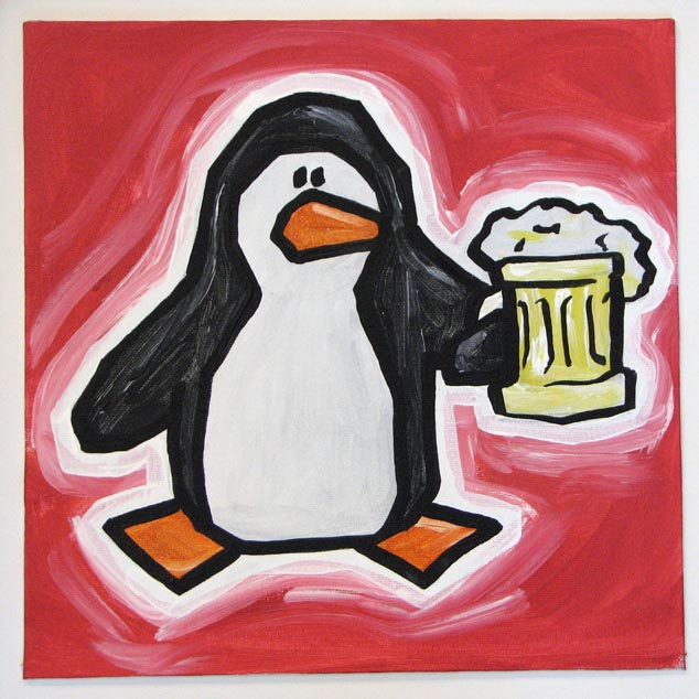 Penguin With Beer