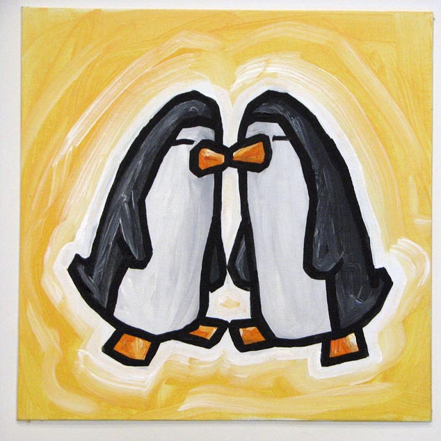 Nuzzling Penguins