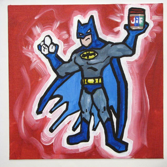 Batman With Eggs And Jif