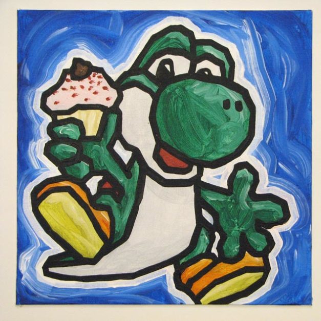 Yoshi with Cupcake