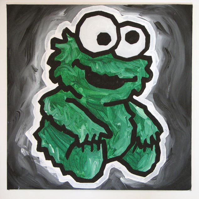 Green Baby Cookie Monster