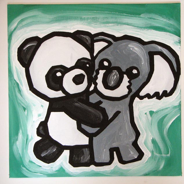 Panda And Koala Hug