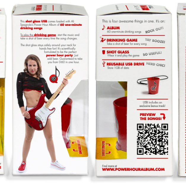 The Power Hour Album and The Shot Glass USB