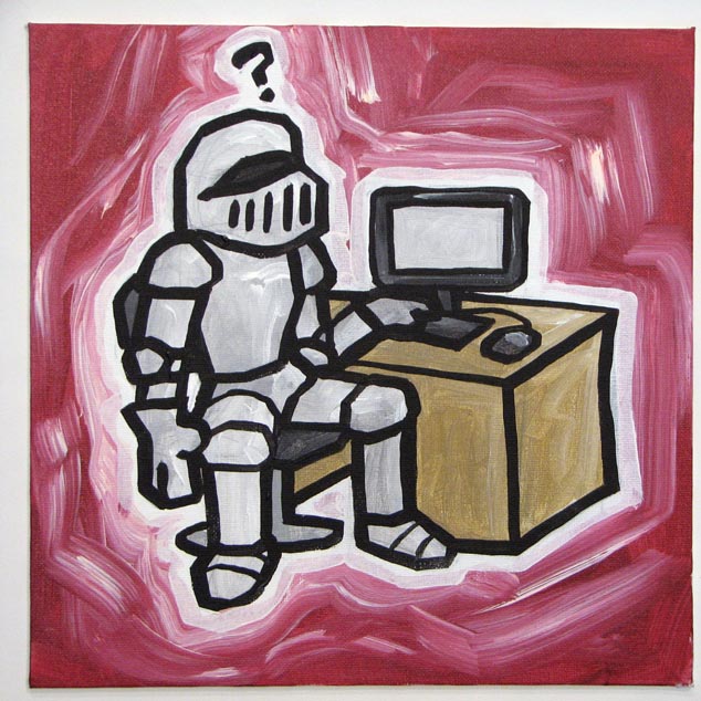 Knight At Computer