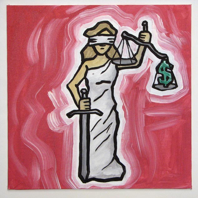 Lady Justice With Money
