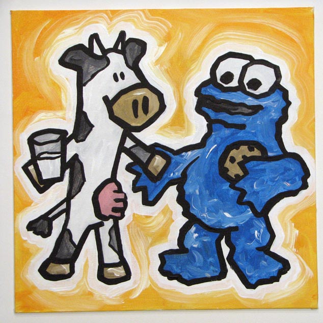 Cow And Cookie Monster Barter