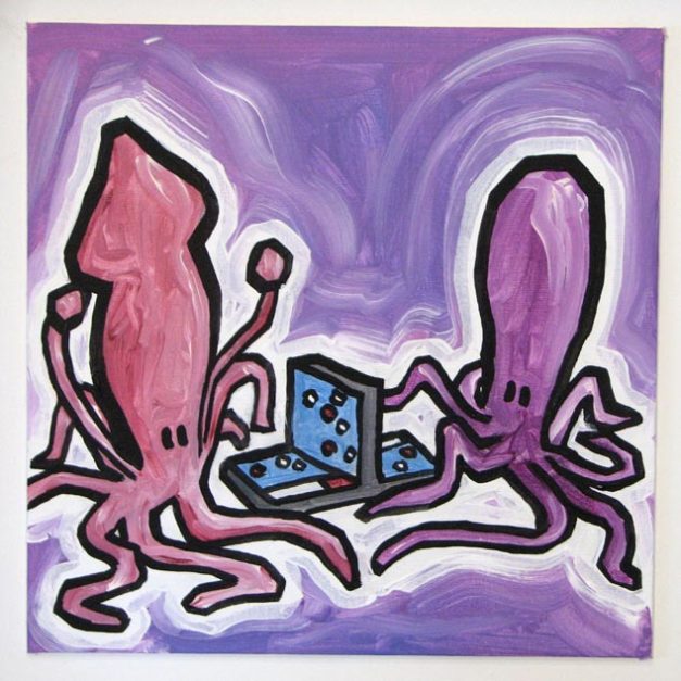 Squid And Octopus Playing Battleship