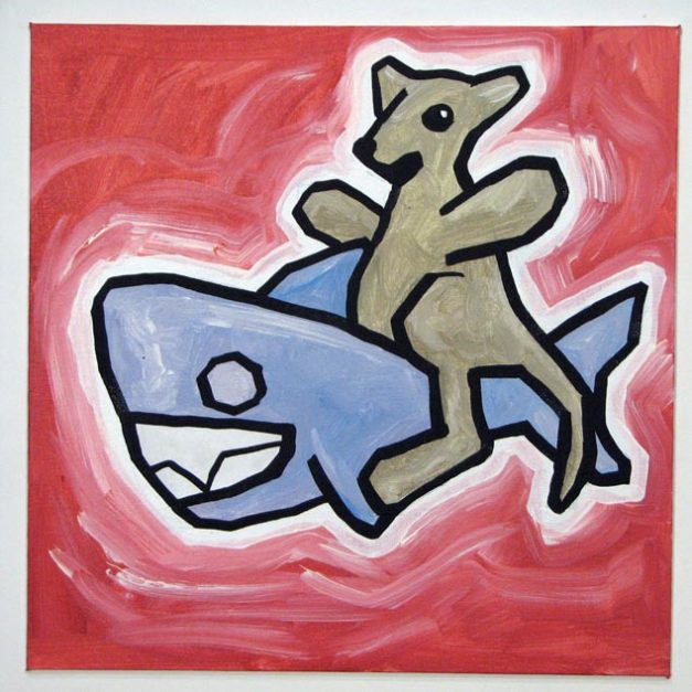 Kangaroo Riding Shark