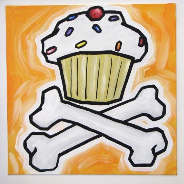 Cupcake Crossbones