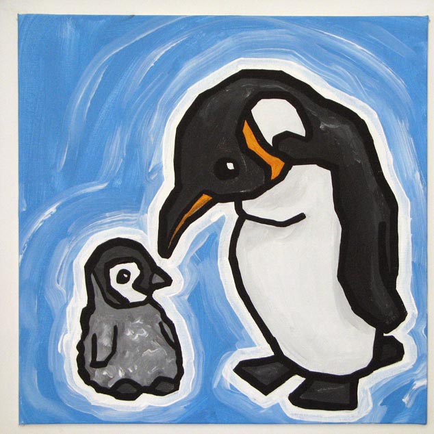 Daddy and Baby Penguin