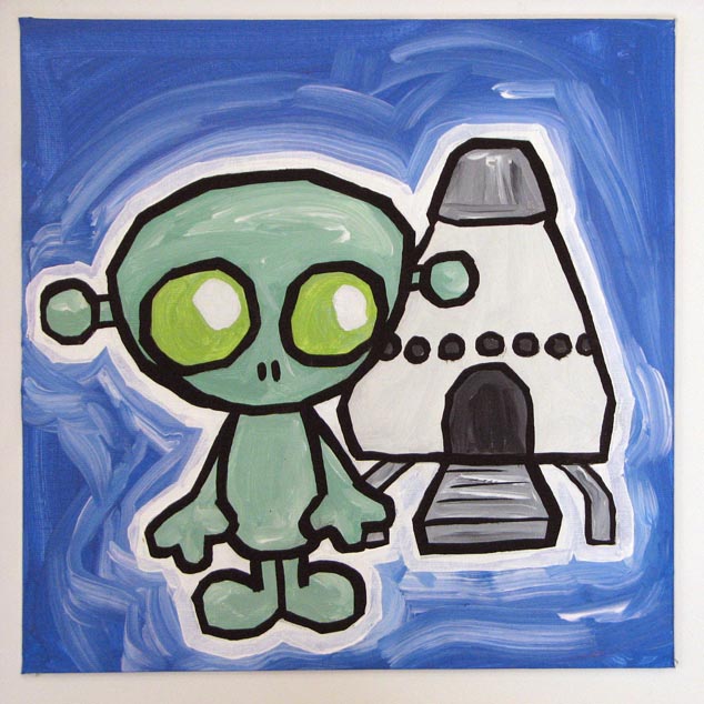 Alien With Spaceship