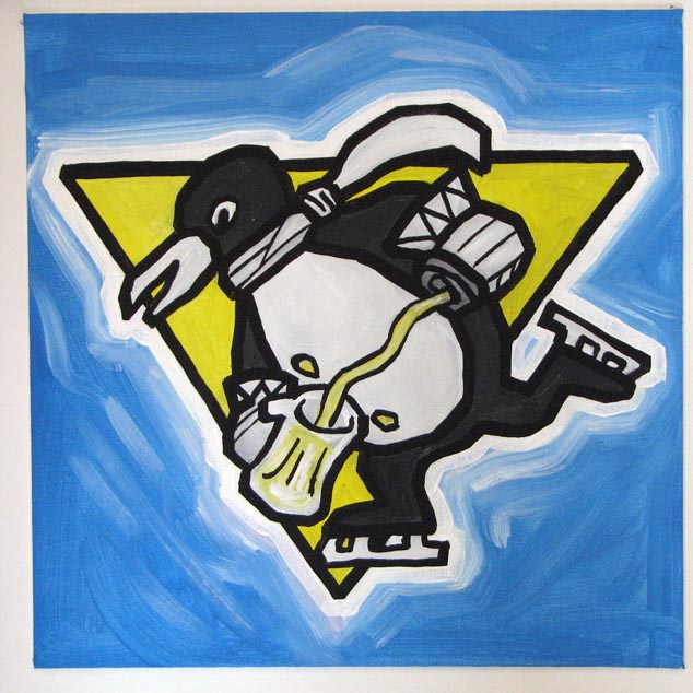 Pittsburgh Penguins With Beer