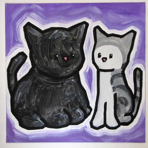 Fat Cat And Skinny Cat