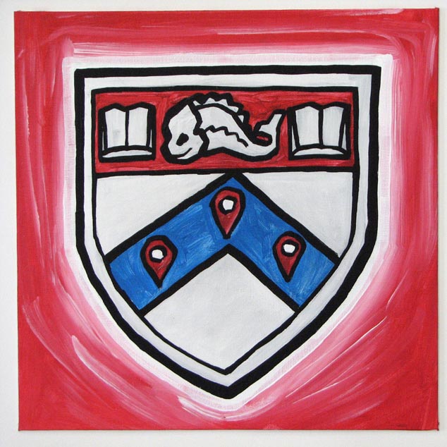 UPenn Shield With Google Placemarks