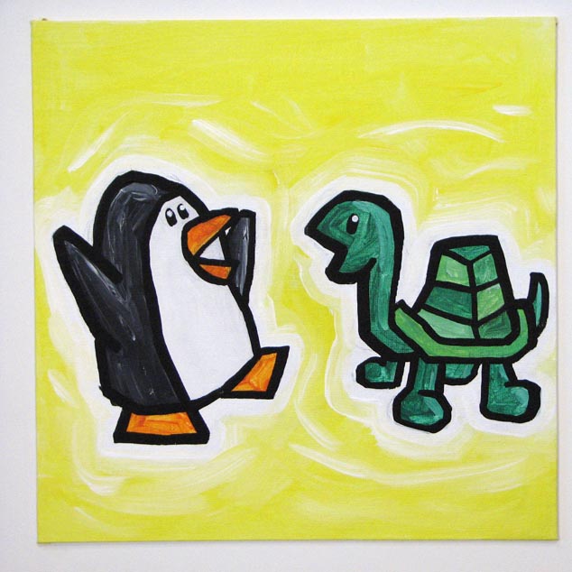 Penguin And Turtle