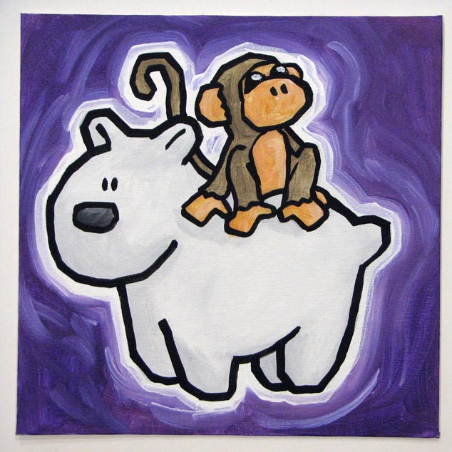 Monkey Riding A Polar Bear 2