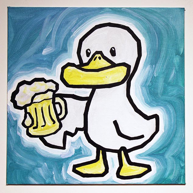 Duck With Beer
