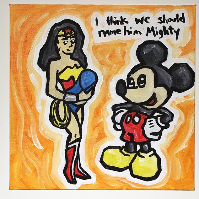 Wonder Woman, Mickey Mouse and Mighty Mouse