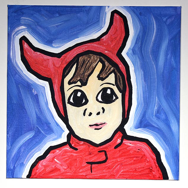 Boy In Devil Costume
