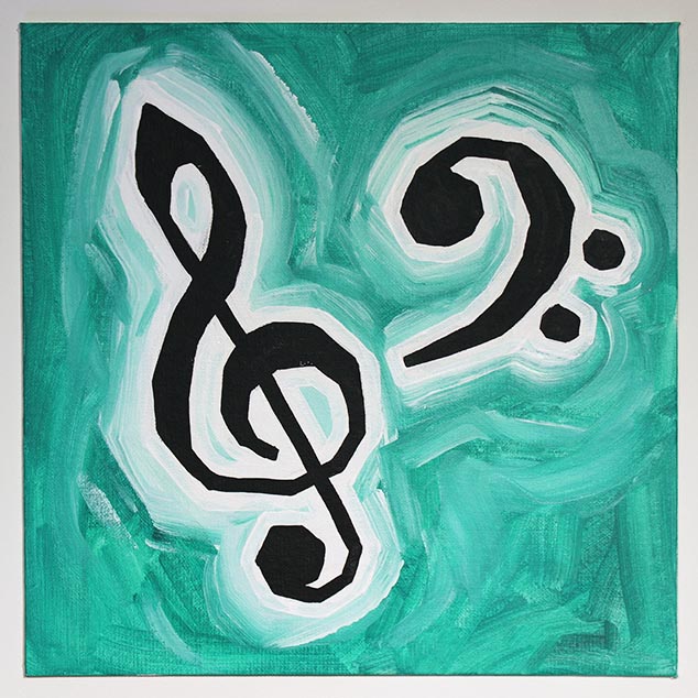 Treble Clef And Bass Clef