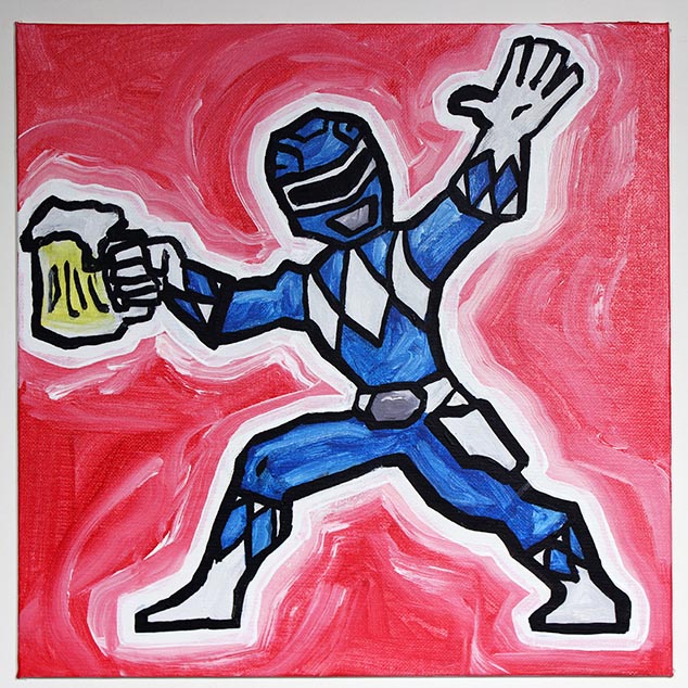 Power Ranger With Beer