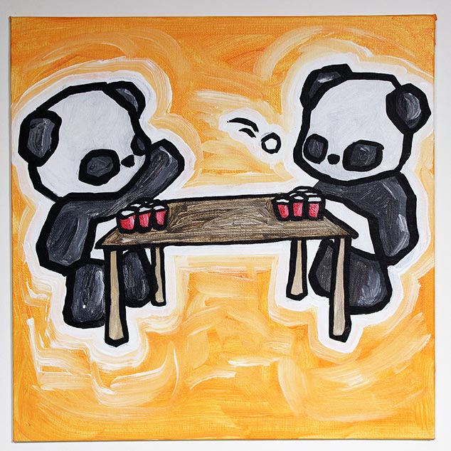 Pandas Playing Pong