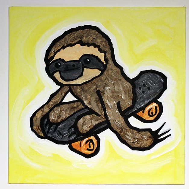 Skateboard Sloth