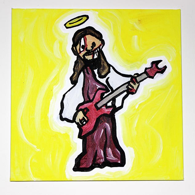 Zombie Jesus Playing Guitar