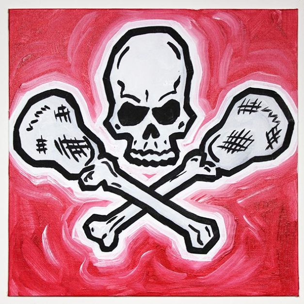 Skull And Lacrosse Bones