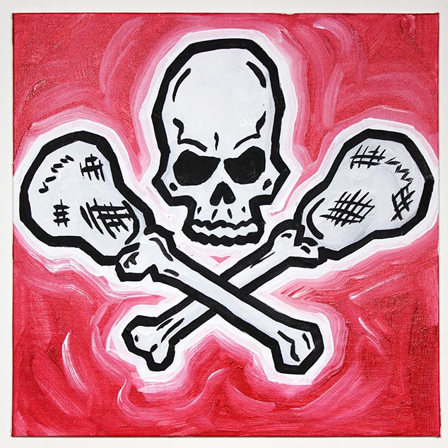 Skull And Lacrosse Bones