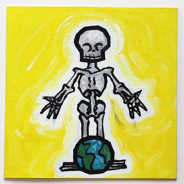 Skeleton Over World