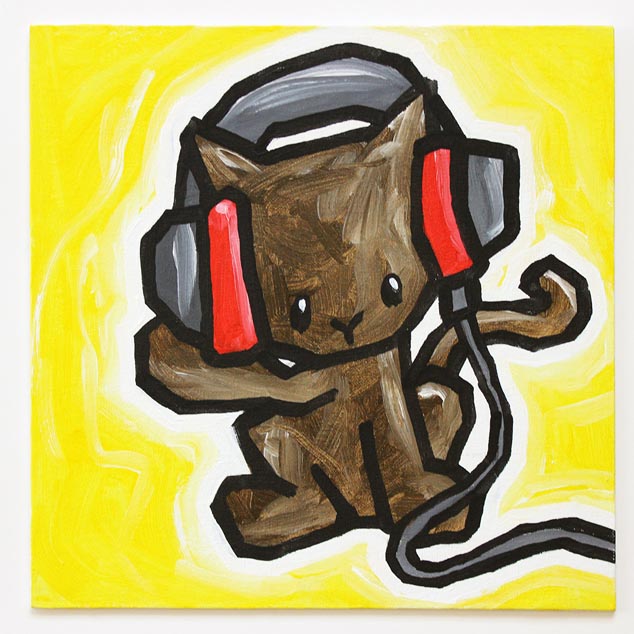 Cat With Headphones