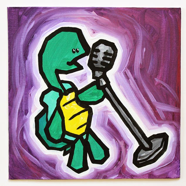 Turtle With Microphone
