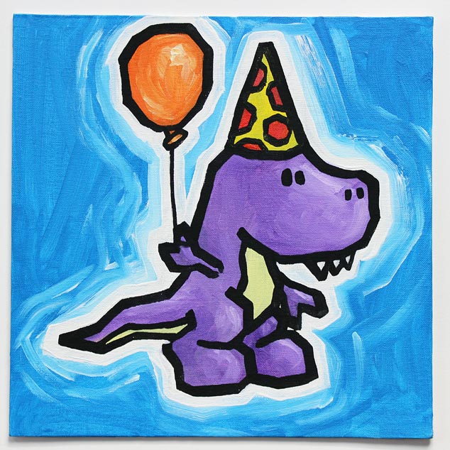 Dinosaur With Balloon I