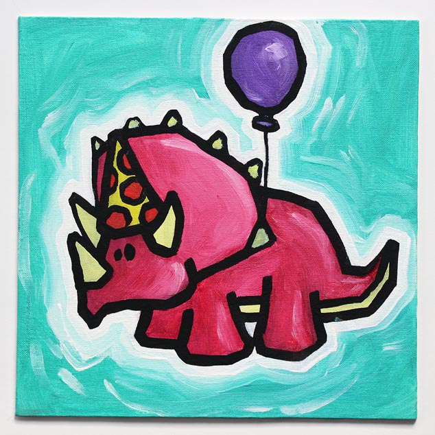 Dinosaur With Balloon IV