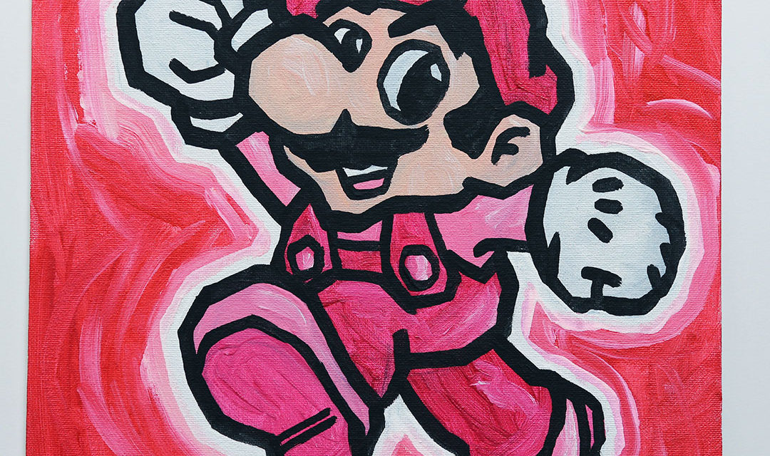 Pink Super Mario