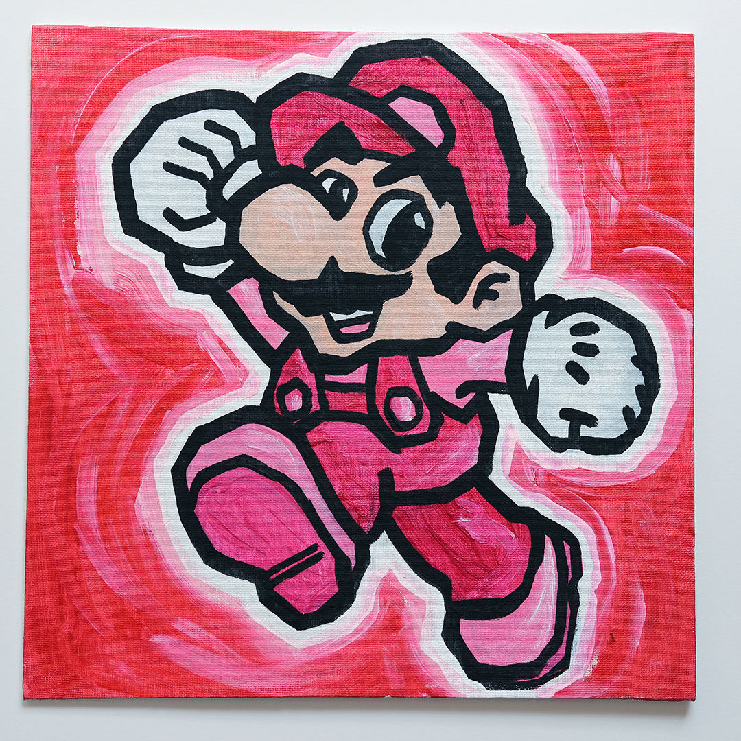 Pink Super Mario - Ali Spagnola