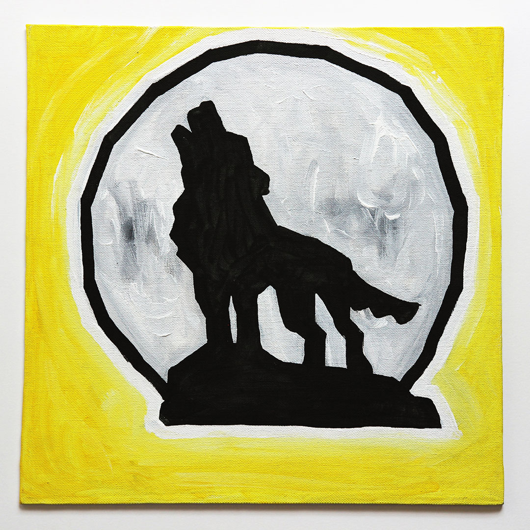 Wolf Howling at Moon - Ali Spagnola